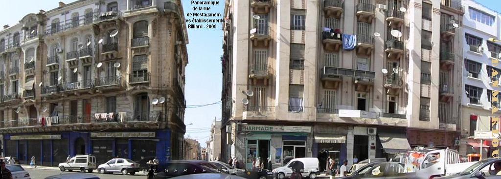 oran 2009 pano rue de Mostaganem les etablissements Billiard.jpg